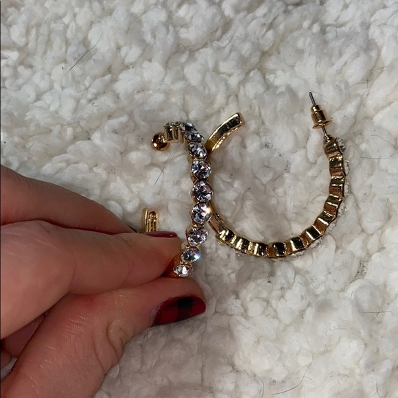 Gorgeous Rhinestone Hoops - Picture 2 of 4